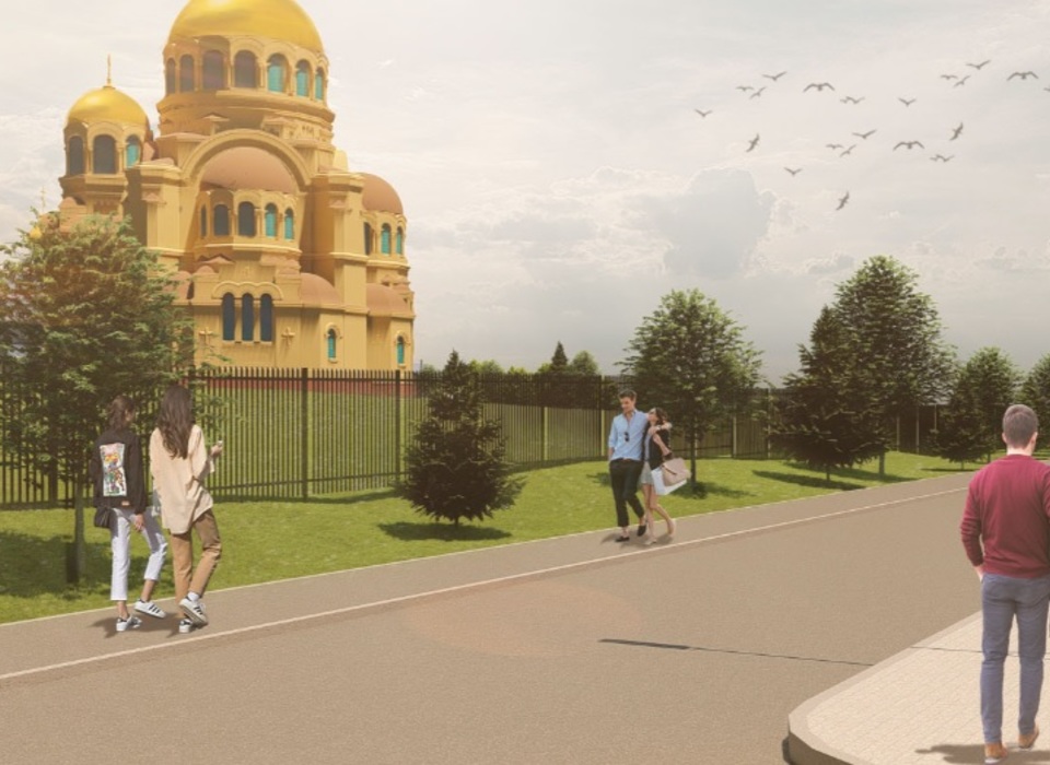 В Волгограде появятся пешеходные и подъездные пути к Храму Святого Иоанна Кронштадтского